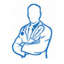 Blue doctor clip art